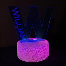 Personalized Nightlight - LED Crackle Base
