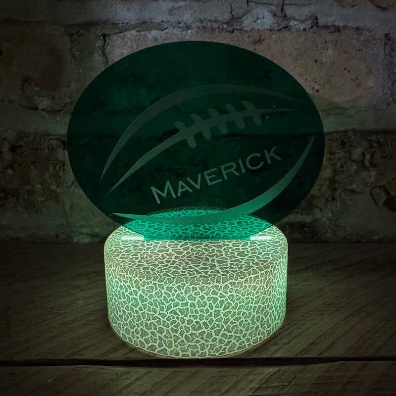 Personalized Nightlight - LED Crackle Base