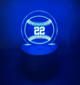 Personalized Nightlight - LED Wood Base