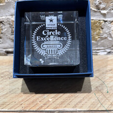 Personalized Crystal 3" Cube - Airflyte