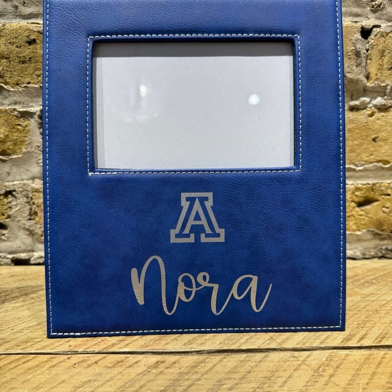 Personalized Frame - Leatherette - 4.25x7.87 Engraving area -