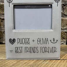 Personalized Frame - Leatherette - 4.25x7.87 Engraving area -