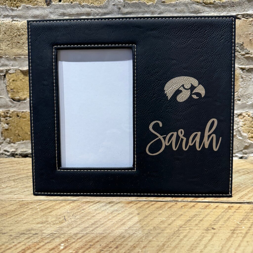 Personalized Frame - Leatherette - 4.25x7.87 Engraving area -