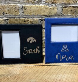Personalized Frame - Leatherette - 4.25x7.87 Engraving area -