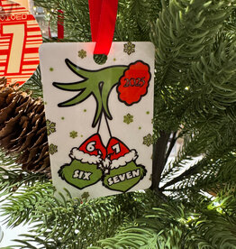 Ornament - Aluminum 2-sided w/ Ribbon  - FULL COLOR -