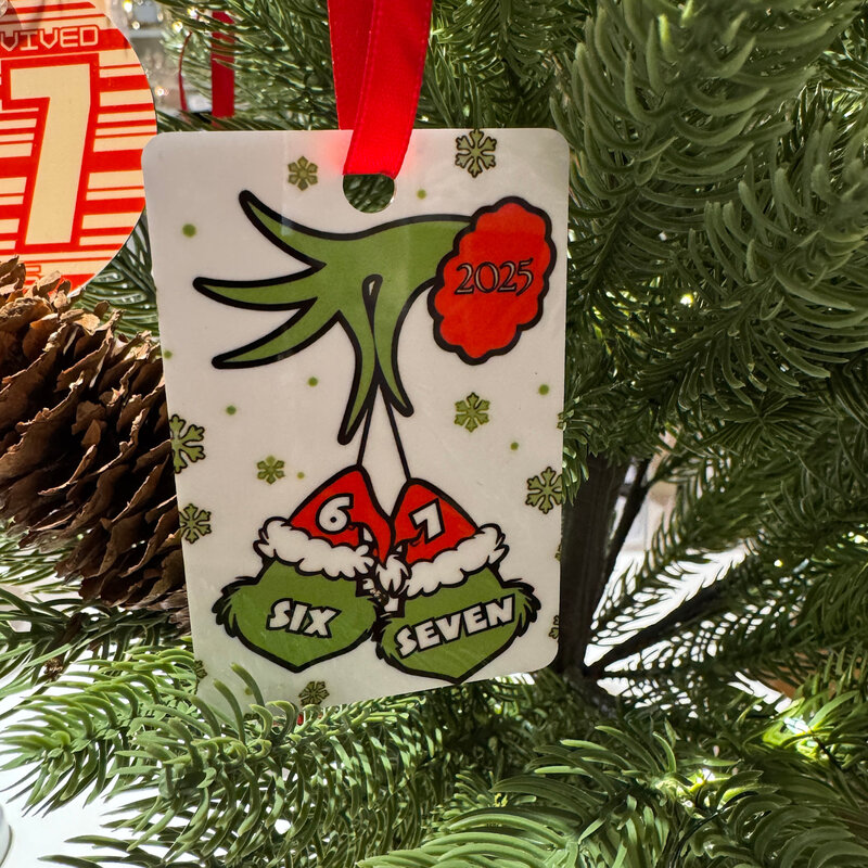 Ornament - Aluminum 2-sided w/ Ribbon  - FULL COLOR -