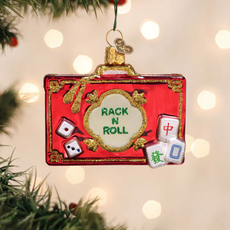 Ornament - Blown Glass - Rack N Roll Mahjong