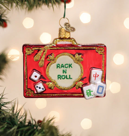 Ornament - Blown Glass - Rack N Roll Mahjong