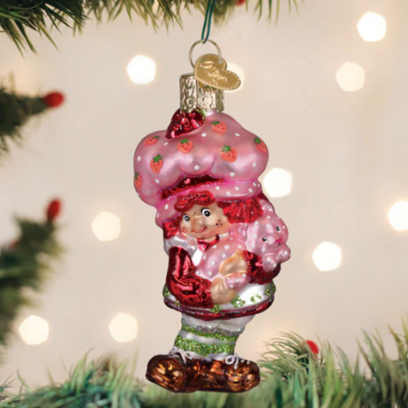 Ornament - Blown Glass - Strawberry Shortcake