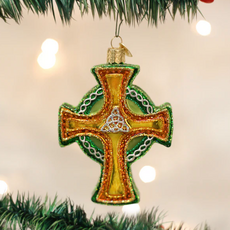 Ornament - Blown Glass - Trinity Cross
