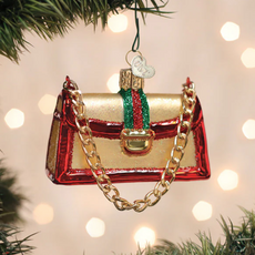 Ornament - Blown Glass - Fashion Purse