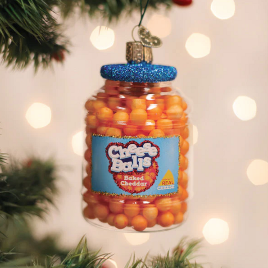 Ornament - Blown Glass - Cheese Balls