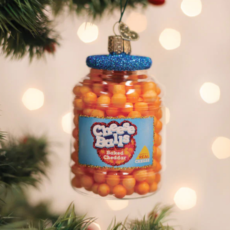 Ornament - Blown Glass - Cheese Balls