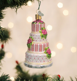 Ornament - Blown Glass - Elegant Wedding Cake