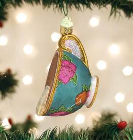 Ornament - Blown Glass - Cup of Tea