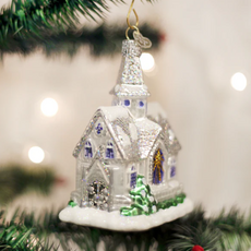 Ornament - Blown Glass - Sparkling Cathedral