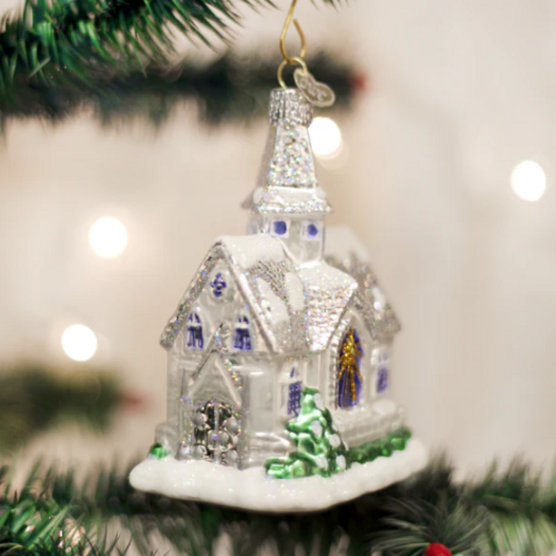 Ornament - Blown Glass - Sparkling Cathedral