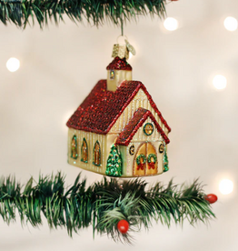 Ornament - Blown Glass - Christmas Chapel