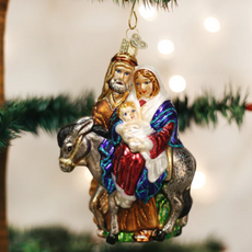 Ornament - Blown Glass - Flight to Egypt