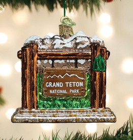 Ornament - Blown Glass - Grand Teton National Park