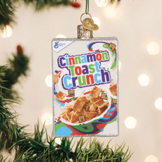 Ornament - Blown Glass - Cinnamon Toast Crunch Box