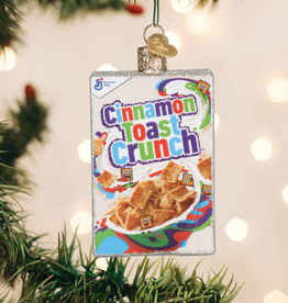 Ornament - Blown Glass - Cinnamon Toast Crunch Box