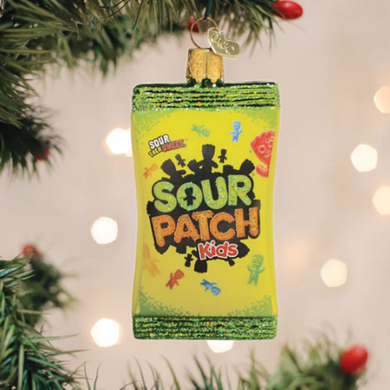 Ornament - Blown Glass - Sour Patch Kids