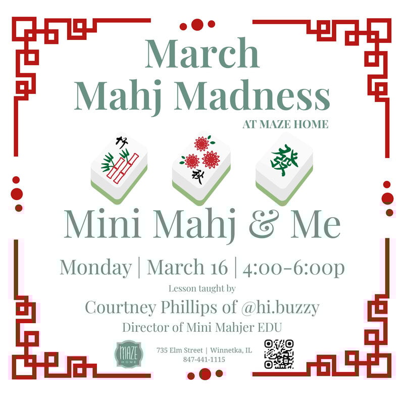 MAHJ MADNESS - 3/16/26 - Mini Mahj & Me (2 people included)