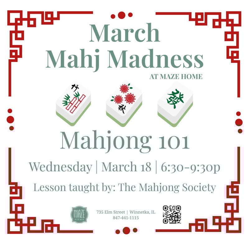 MAHJ MADNESS - 3/18/26 - Mahjong 101 (with 2025 card)