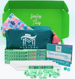 Mahjong Set - Mini Travel - Green