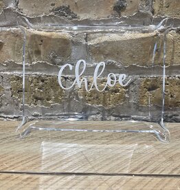 Personalized Acrylic Pinch Tray - Elegant -