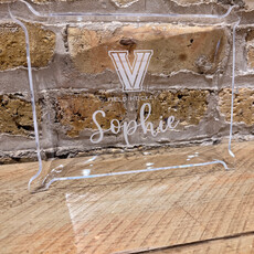 Personalized Acrylic Pinch Tray - Elegant -