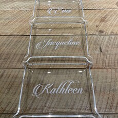 Personalized Acrylic Pinch Tray - Elegant -
