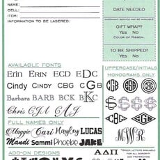 Personalized Tray - Clear Acrylic - Handled - 16.5x10.5x 2"