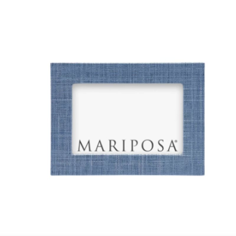 Frame - Faux Grasscloth -  Heather Blue - 4x6"