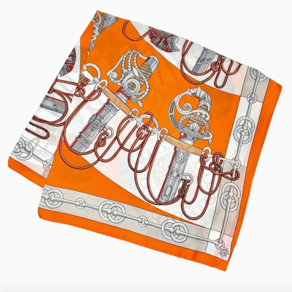Scarf - Equestrian Style - Orange