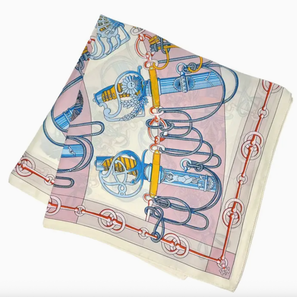 Scarf - Equestrian Style - Pink/Blue
