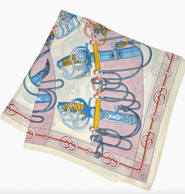 Scarf - Equestrian Style - Pink/Blue