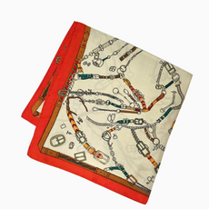 Scarf - Buckles - Red