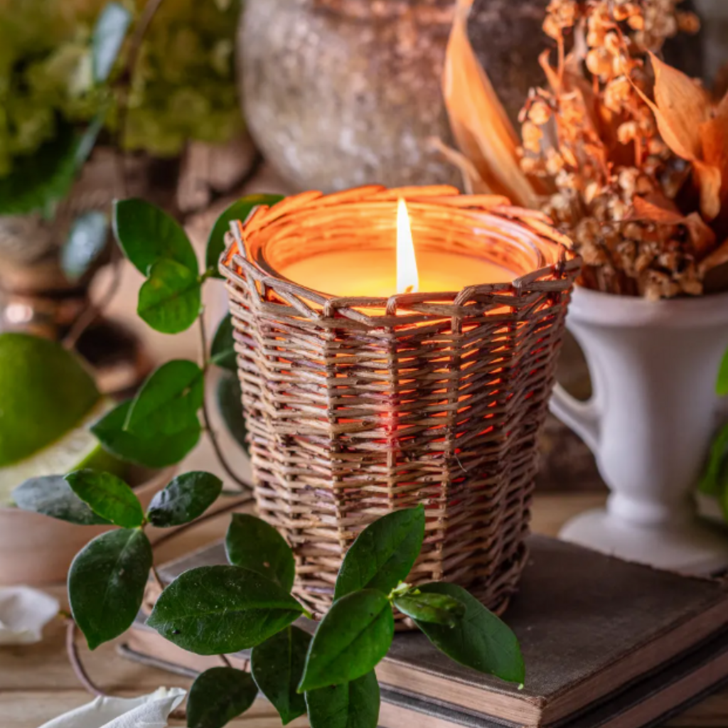 Candle - French Willow - Soy/Vegetable - 5x5x5" -