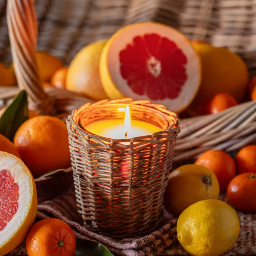 Candle - French Willow - Soy/Vegetable - 5x5x5" -