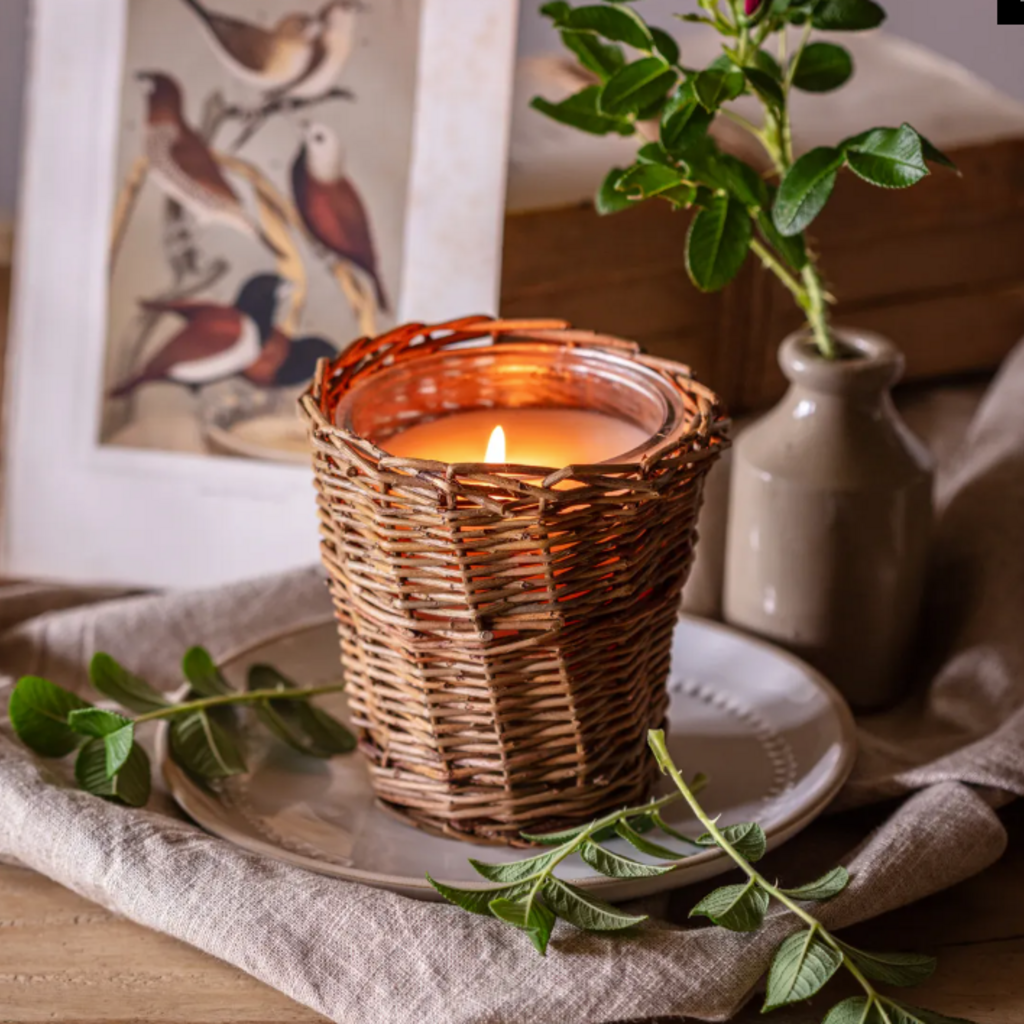 Candle - French Willow - Soy/Vegetable - 5x5x5" -