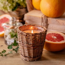 Candle - French Willow - Soy/Vegetable - 5x5x5" -