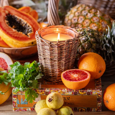 Candle - French Willow - Soy/Vegetable - 5x5x5" -