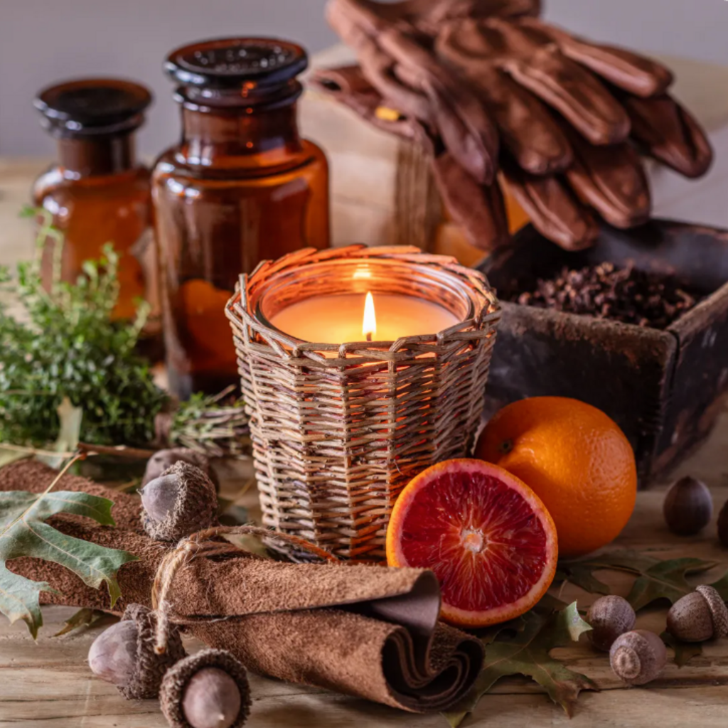 Candle - French Willow - Soy/Vegetable - 5x5x5" -