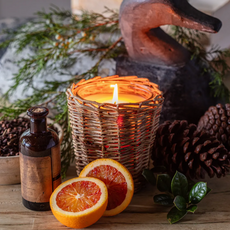 Candle - French Willow - Soy/Vegetable - 5x5x5" -