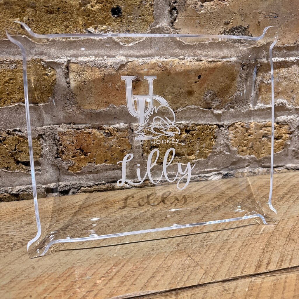Personalized Acrylic Pinch Tray - Elegant -