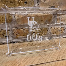 Personalized Acrylic Pinch Tray - Elegant -