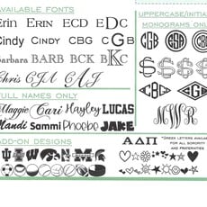 Personalized Leatherette Folding Tray - Snaps - 6x6