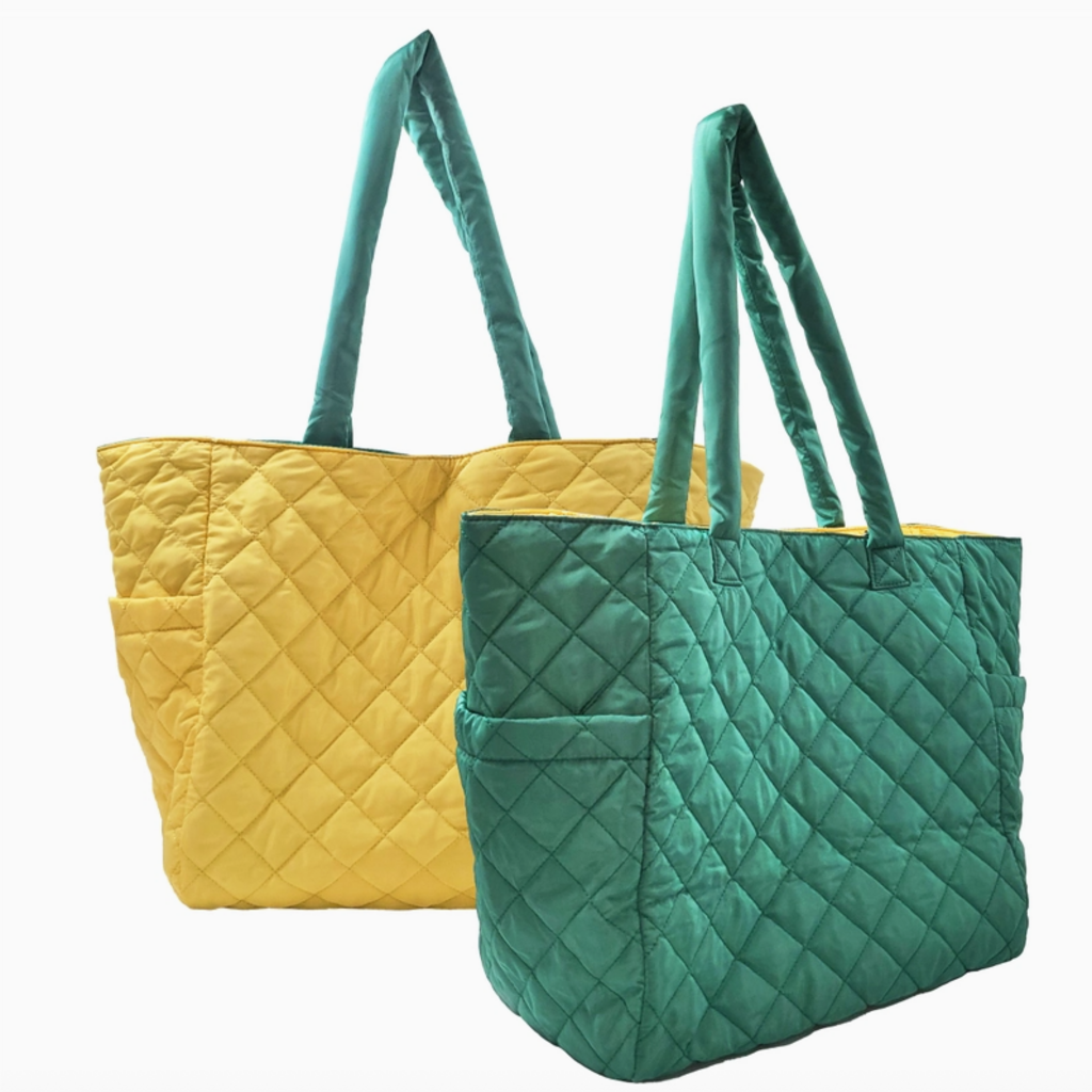 Tote - Reversible Nylon - Quilted -